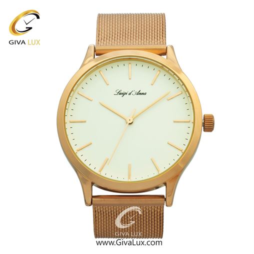 ساعت مچی اورجینال مردانه LdA رزگلد | رزگلد| سفید| کد رفرنس 2157